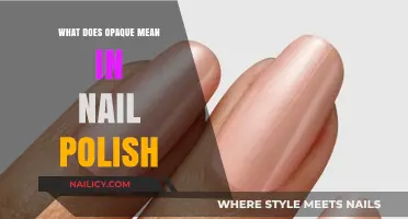Understanding Opaque Nail Polish: Definition, Benefits, and Application Tips