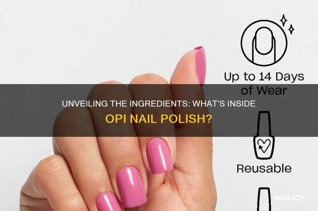 what does opi nail polish contain