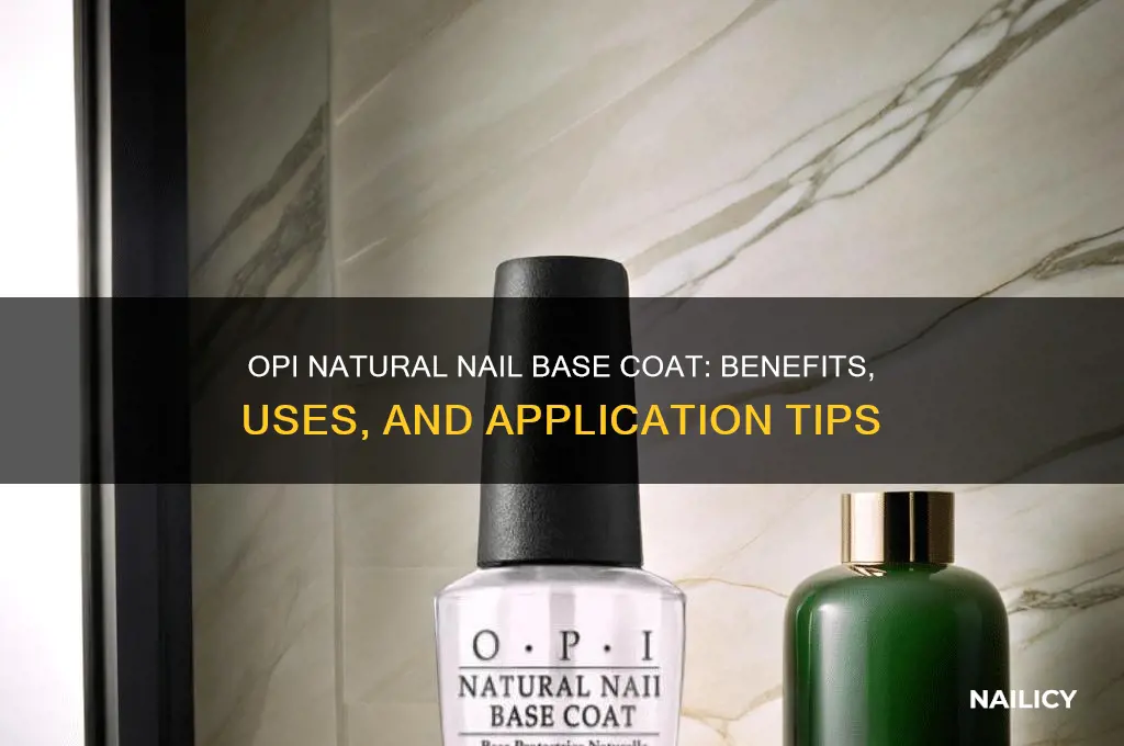 what does opi natural nail base coat do