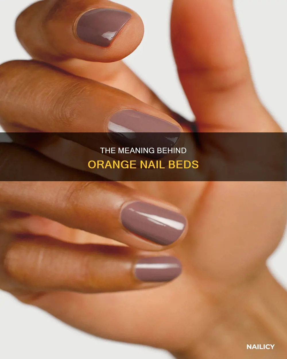 what does orange nail beds mean