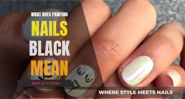 Unveiling the Mystery: What Does Painting Nails Black Symbolize?