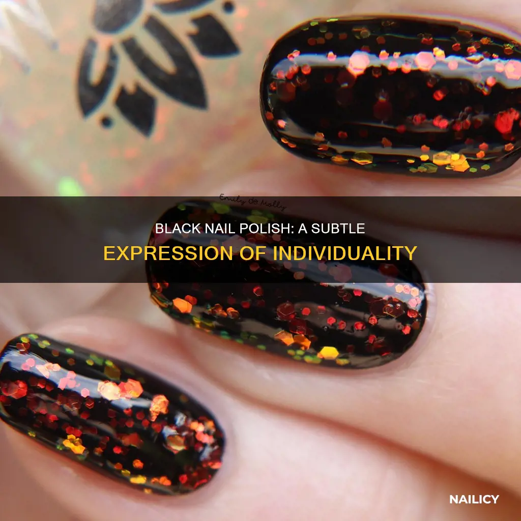 what does painting nails black mean