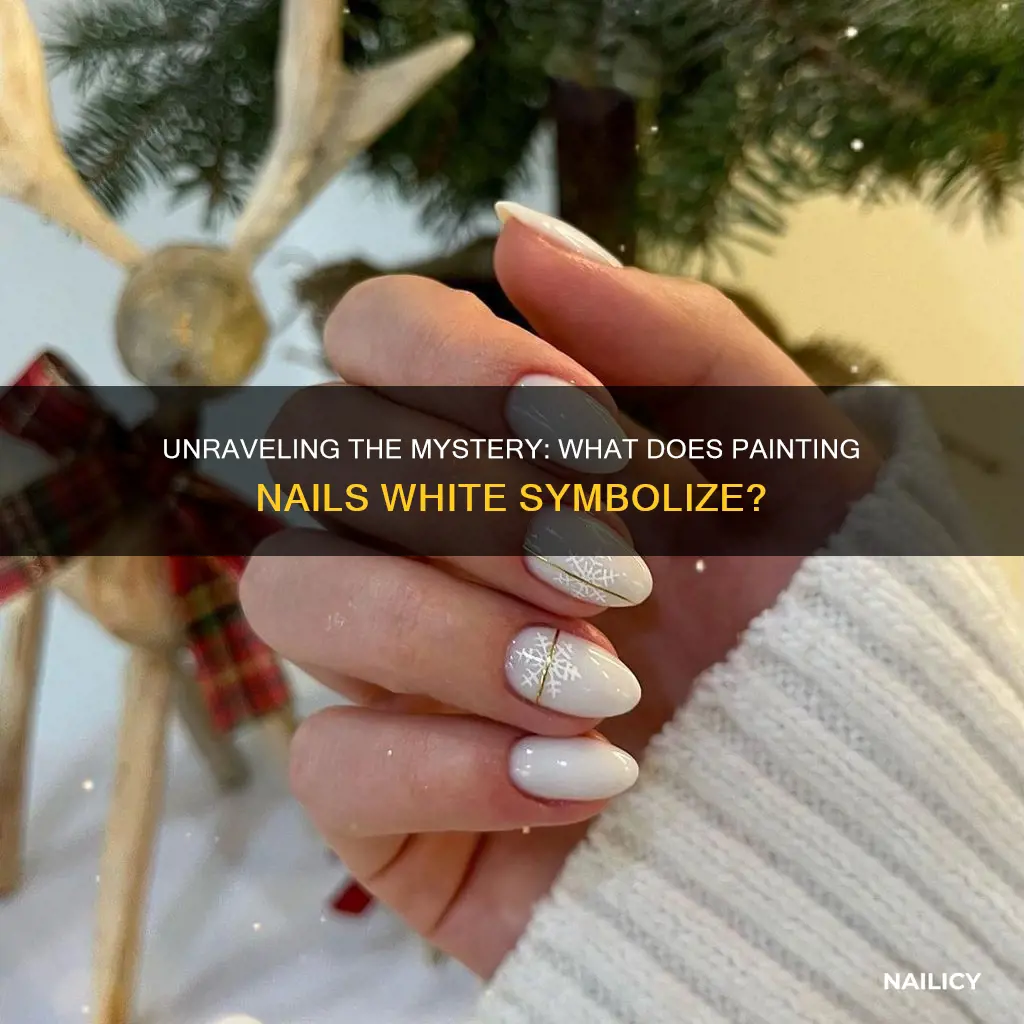 what does painting nails white mean