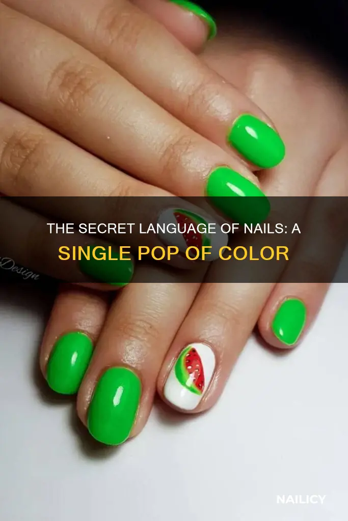 what does painting one nail a different color mean