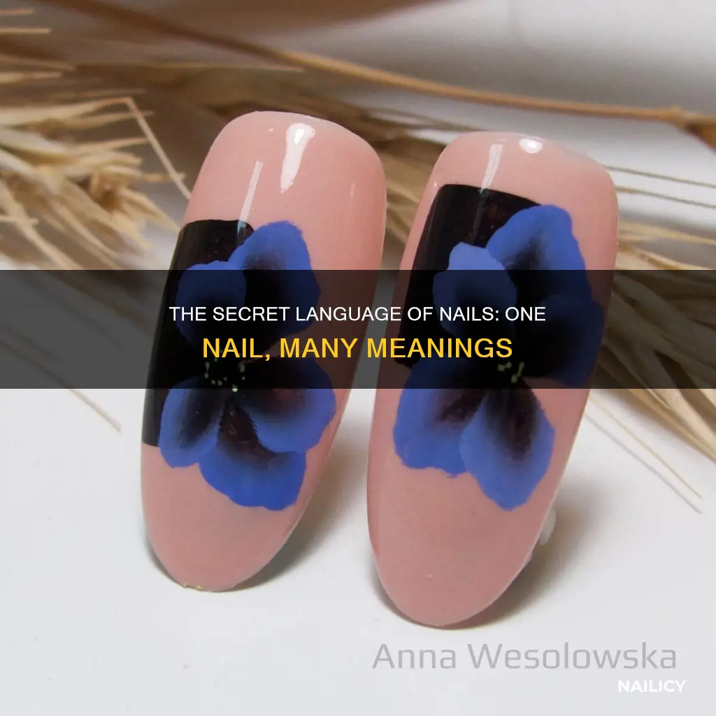 what does painting one nail mean