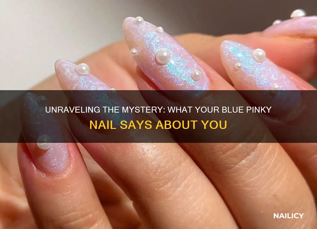 what does painting your pinky nail blue mean