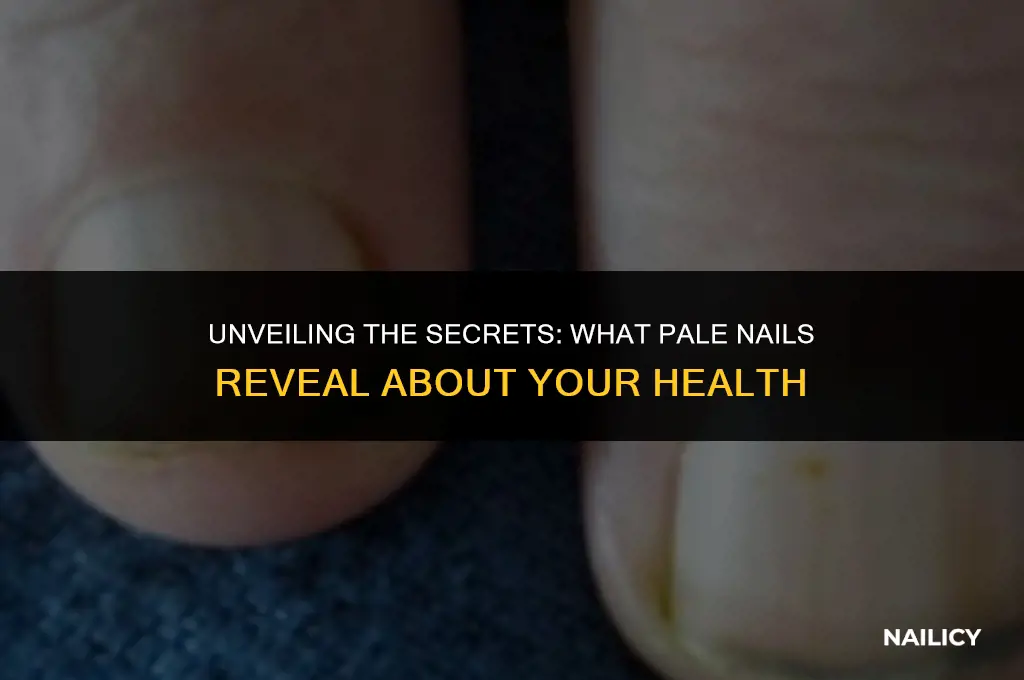 what does pale nails indicate