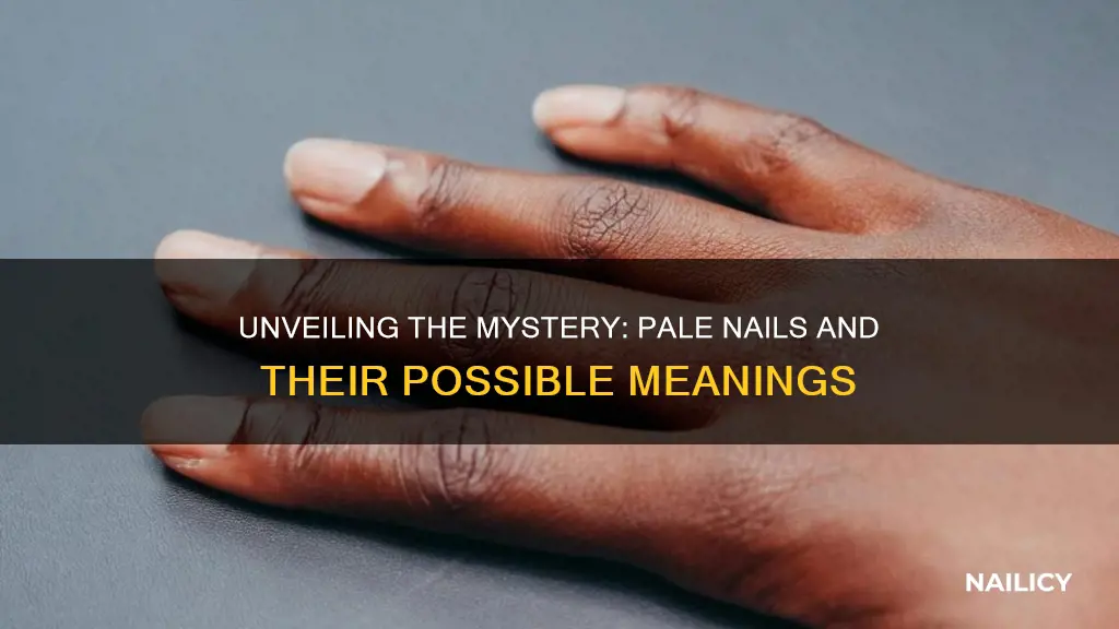 what does pale nails mean