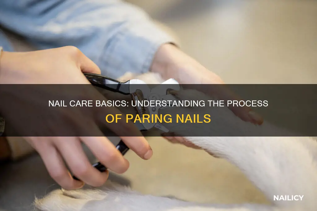 what does paring nails mean