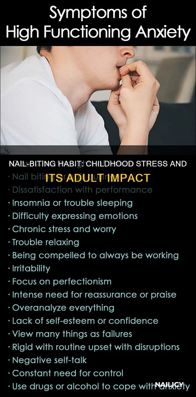 what does picking your nails since child mean