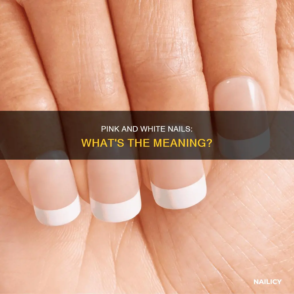 what does pink and white mean at a nail salon