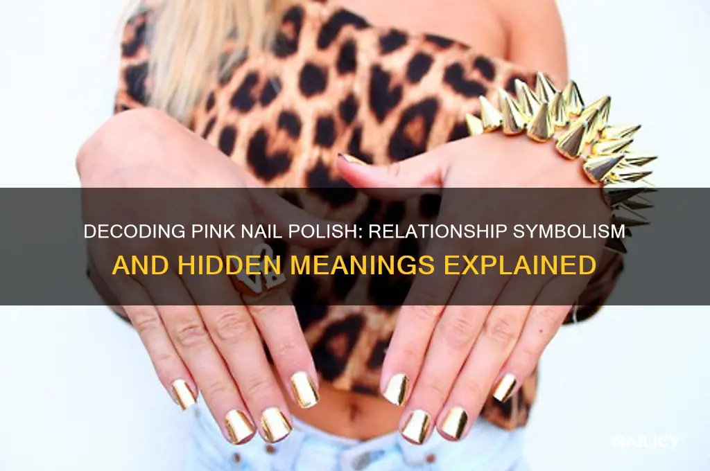 what does pink nail polish mean relationship