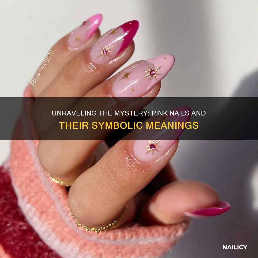 what does pink nails mean