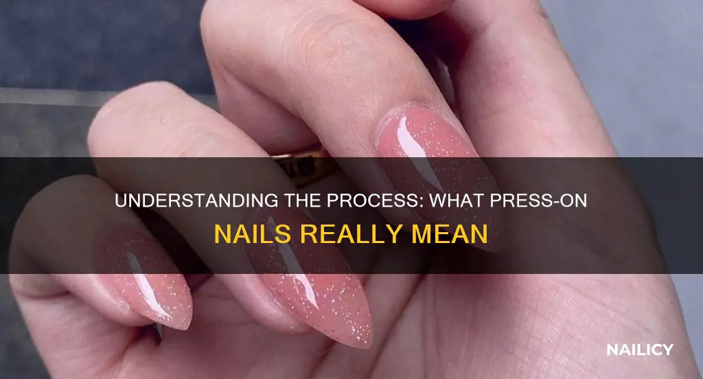 what does press on nails mean