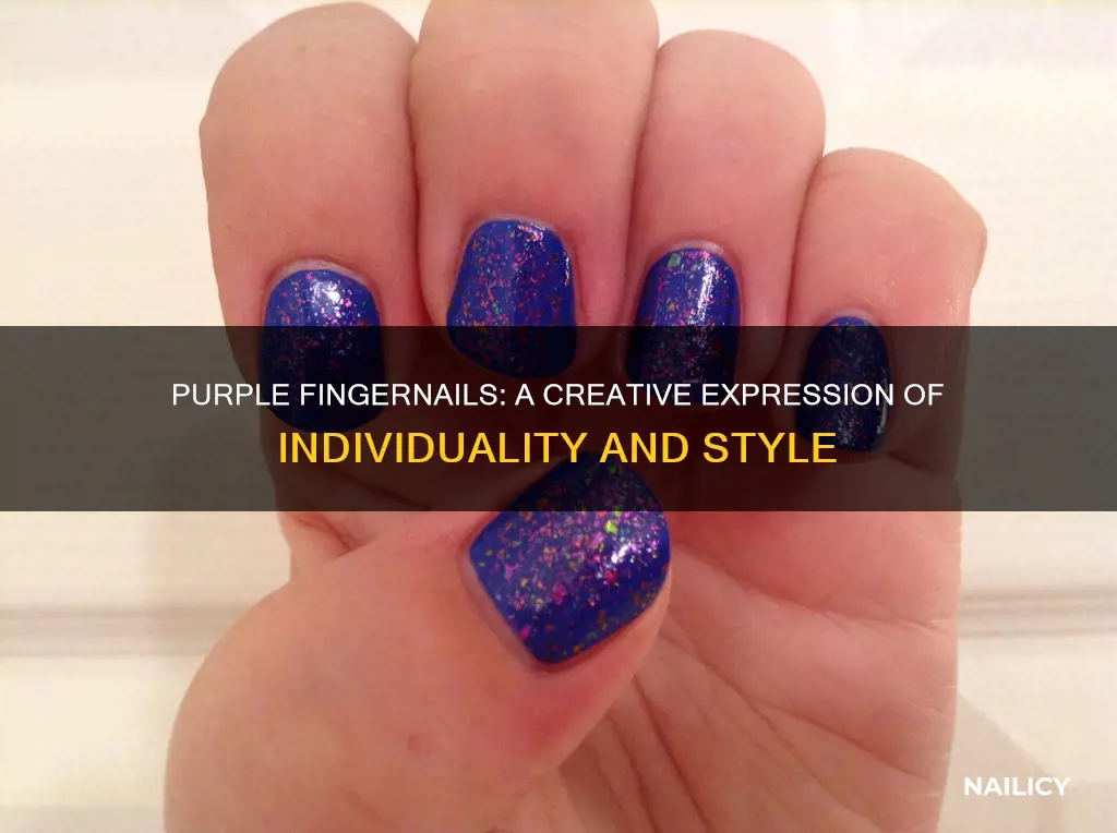 what does purple finger nails mean