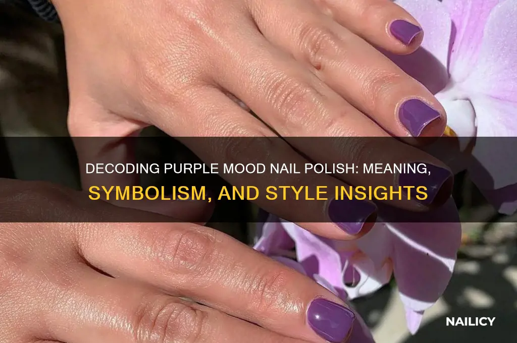 what does purple mood nail polish mean