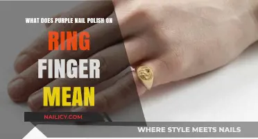 Purple Nail Polish on Ring Finger: Unveiling the Hidden Meaning