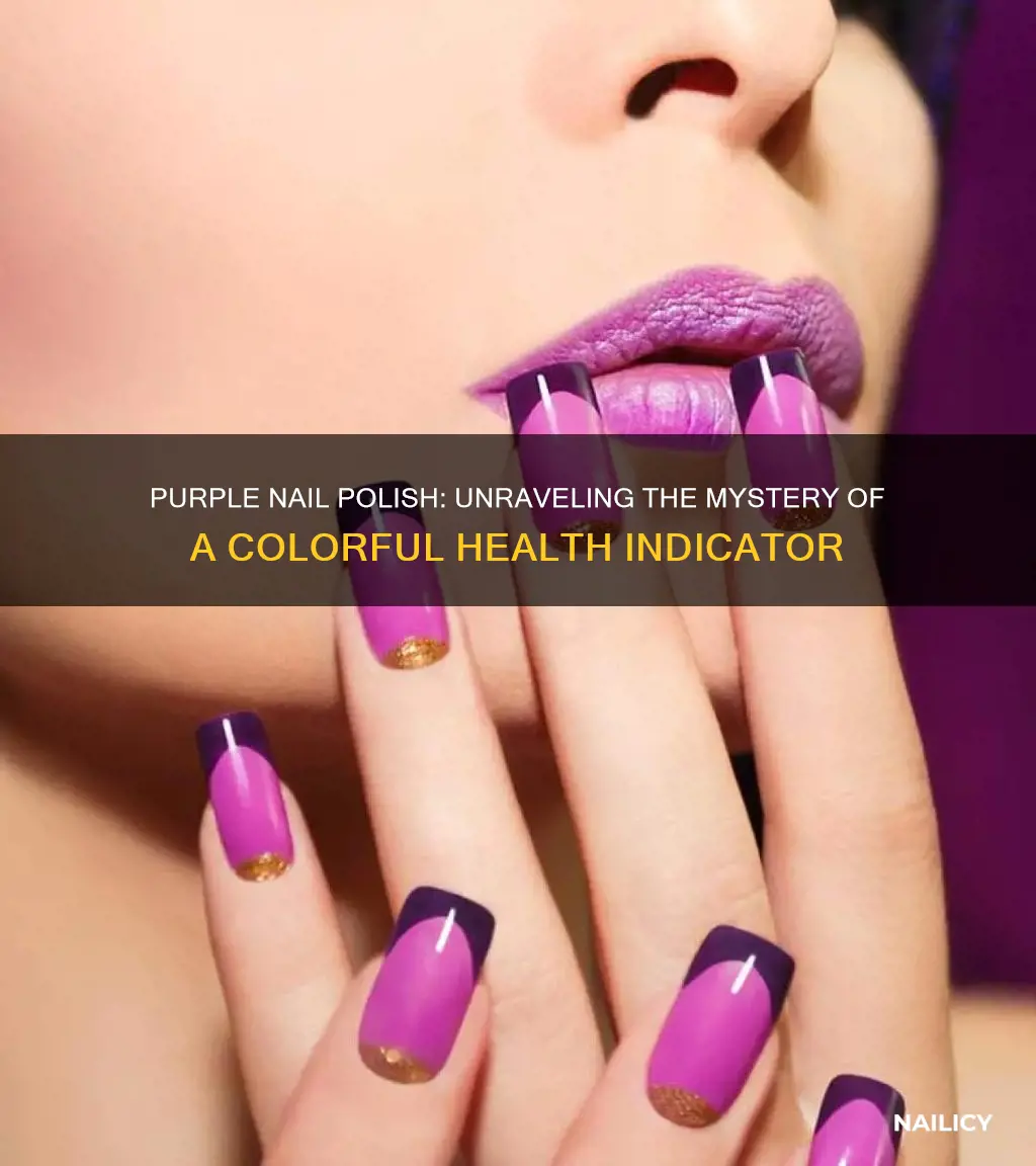 what does purpled thy nail mean