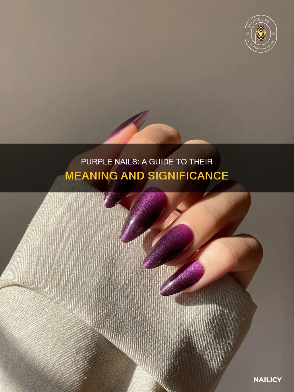 what does purpled thy nail mean