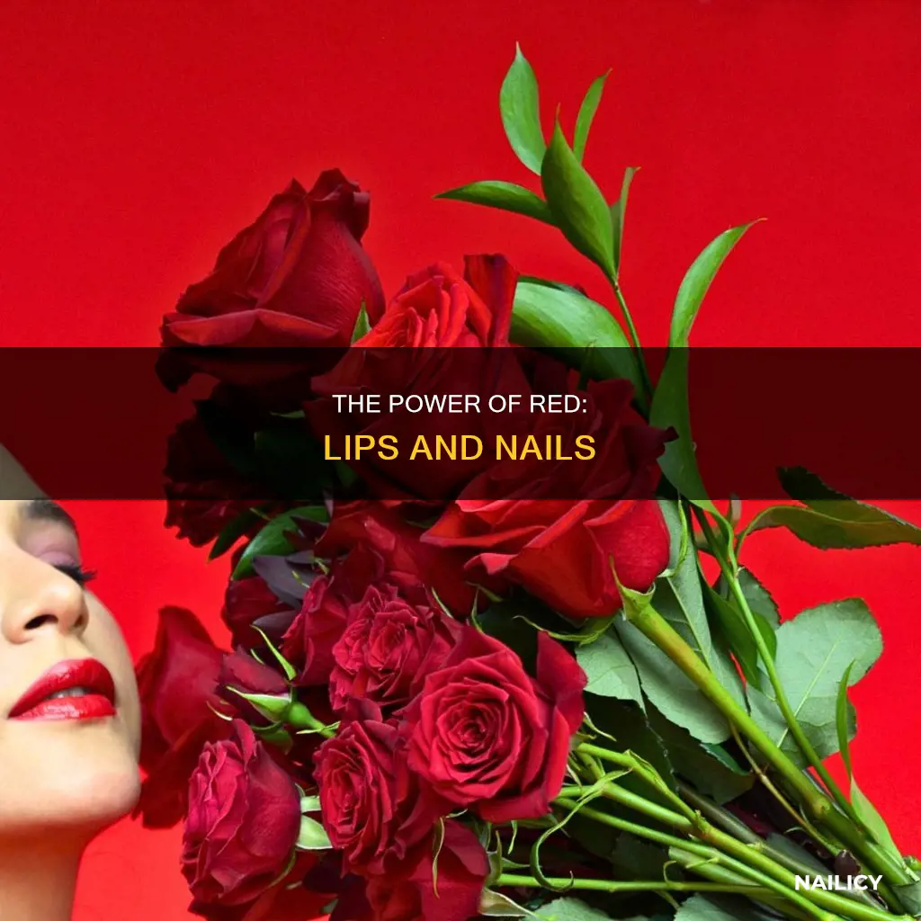 what does red lipstick and nails mean