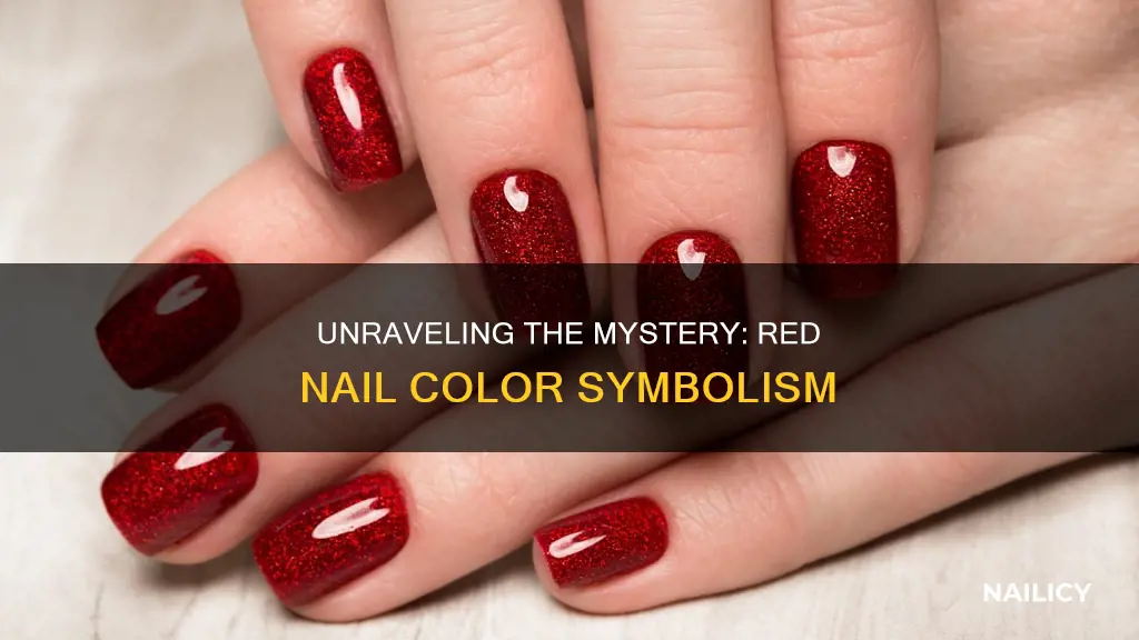 what does red nail color mean