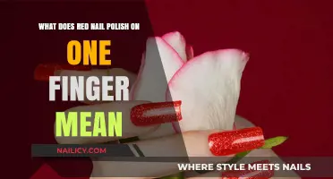 Red Nail Polish on One Finger: Unveiling the Hidden Meaning