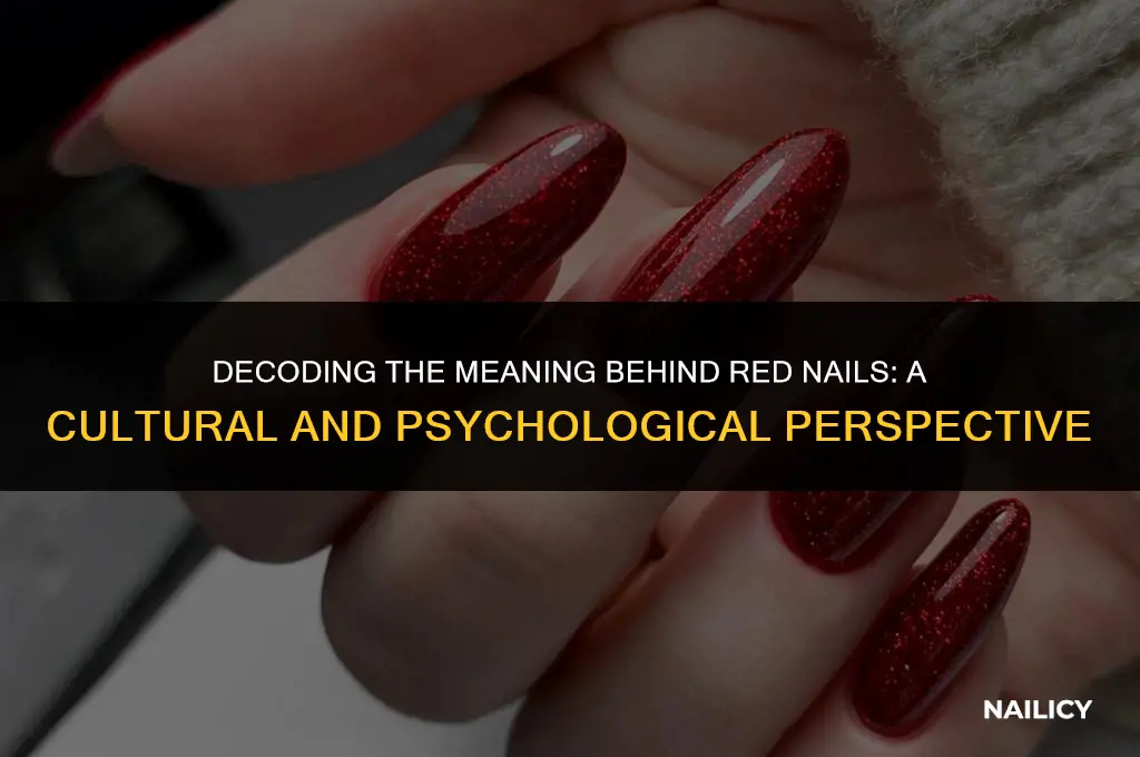 what does red nails indicate
