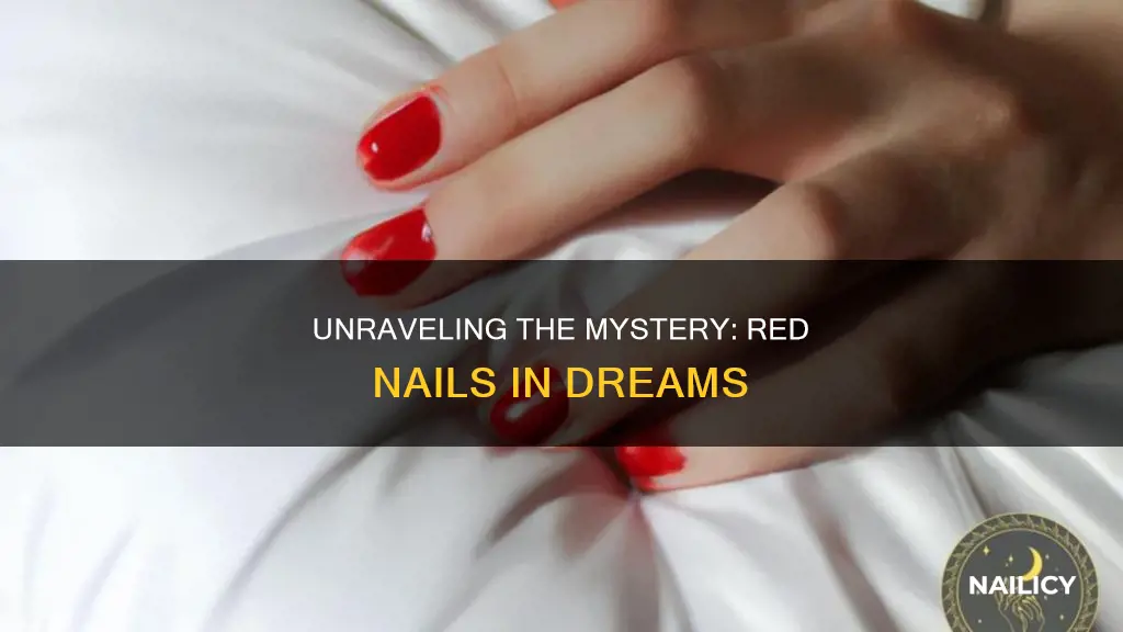 what does red nails mean in a dream