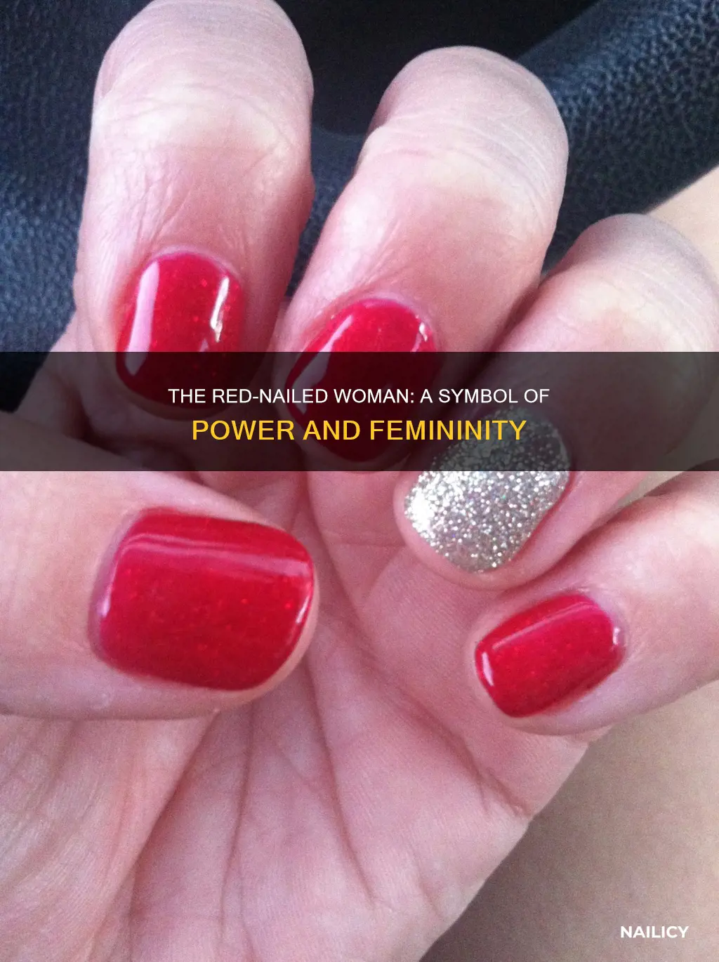 what does red nails mean on a girl