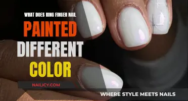 The Significance of Differently-Colored Ring Finger Nails