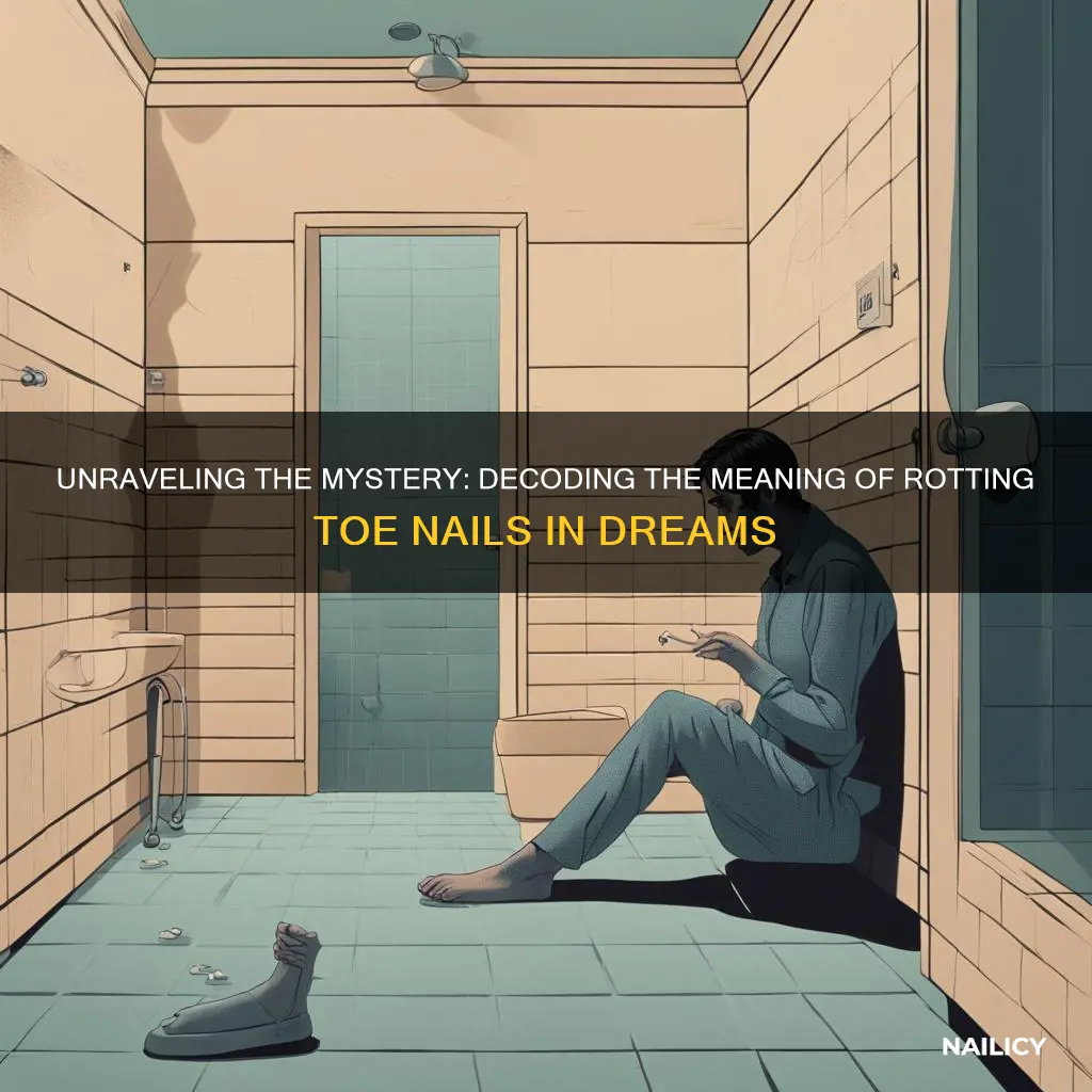 what does rotten toe nails mean in a dream