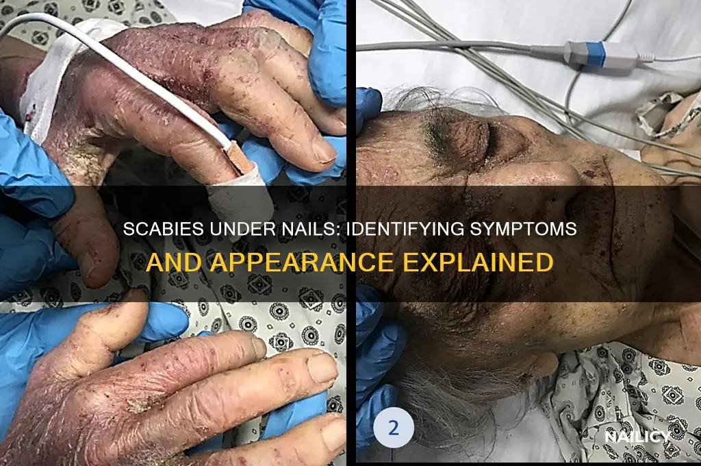 what does scabies look like 7nder nails