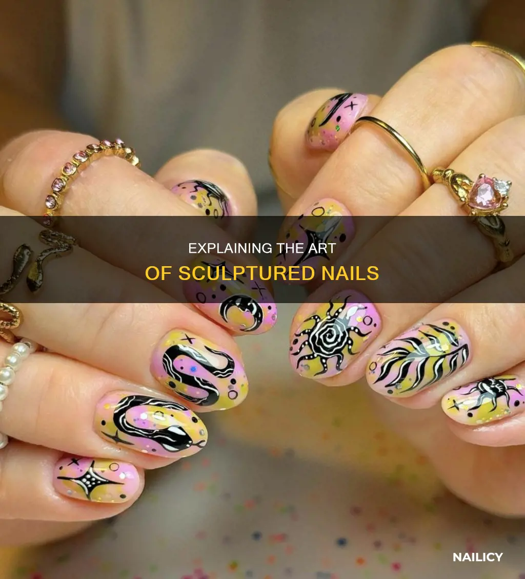 what does sculptured nails mean