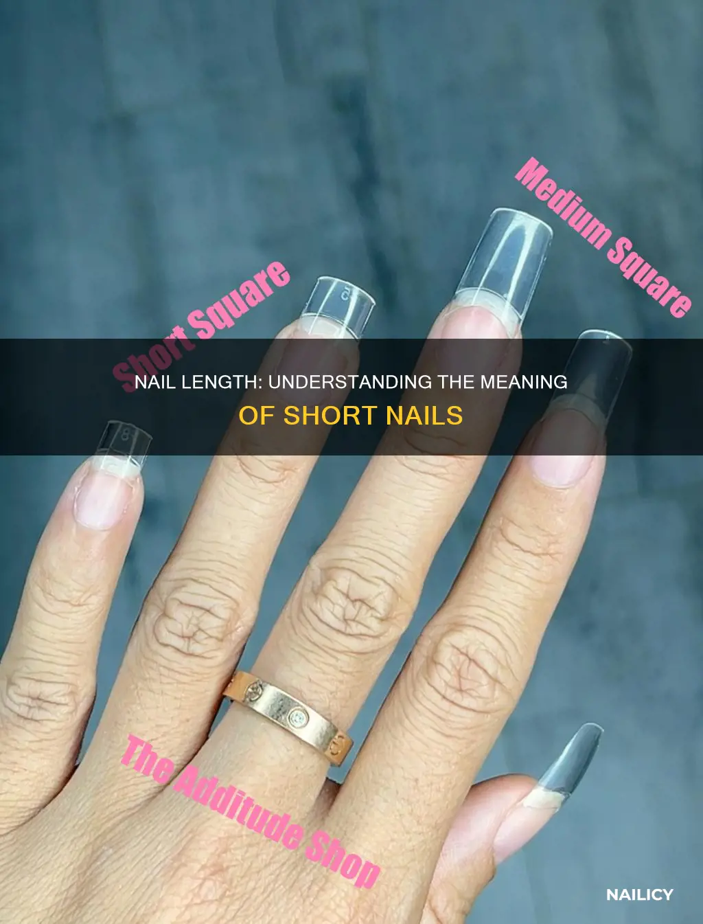 what does short nails mean