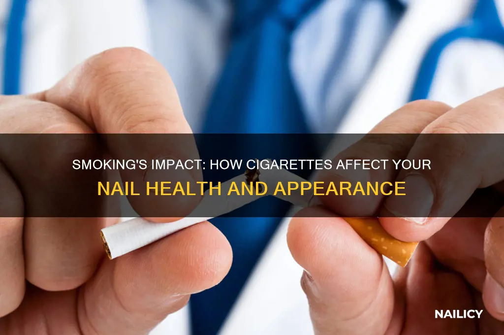 what does smoking do to your nails