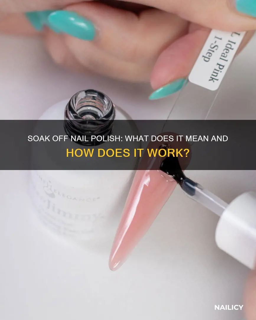 what does soak off mean for nails