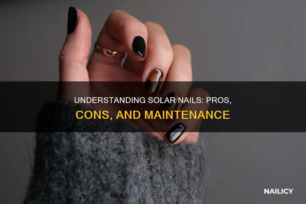 what does solar nails mean