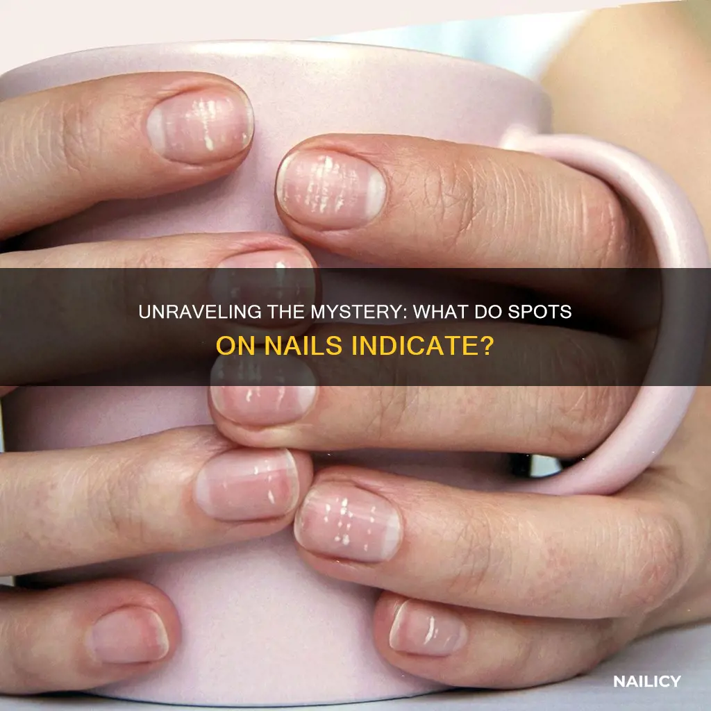 what does spots on nails mean