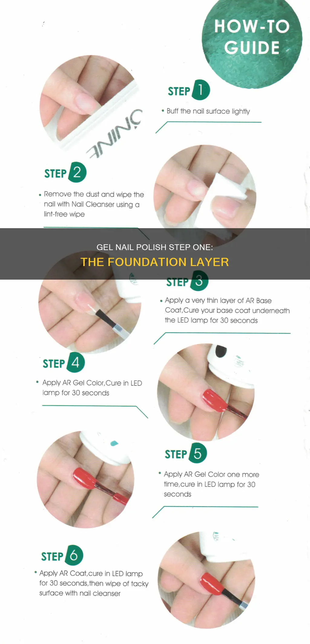 what does step 1 mean with gel nail polish
