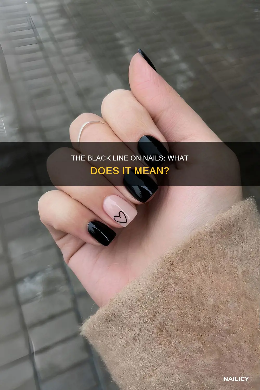 what does the black line in my nail mean