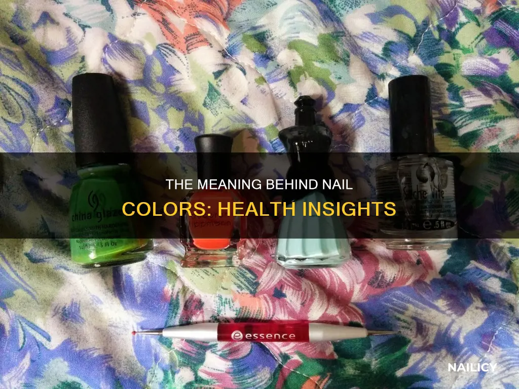 what does the color of my nails mean