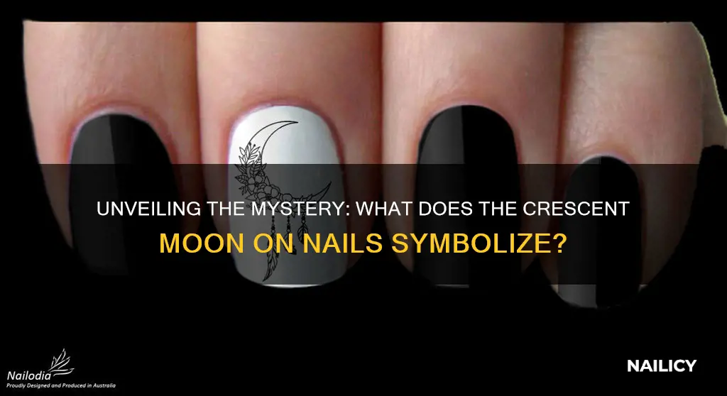 what does the crescent moon on your nails mean