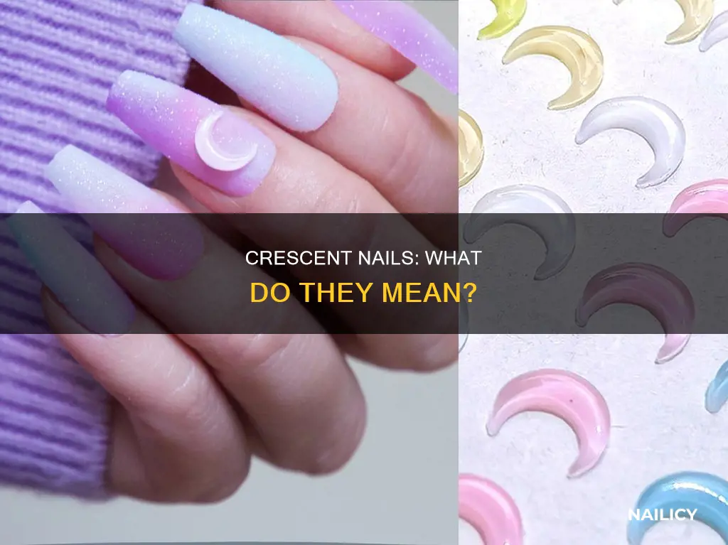 what does the crescent on your nails mean