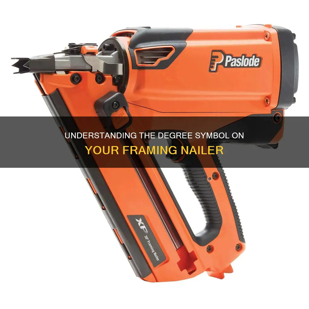 what does the degree mean on a framing nailer