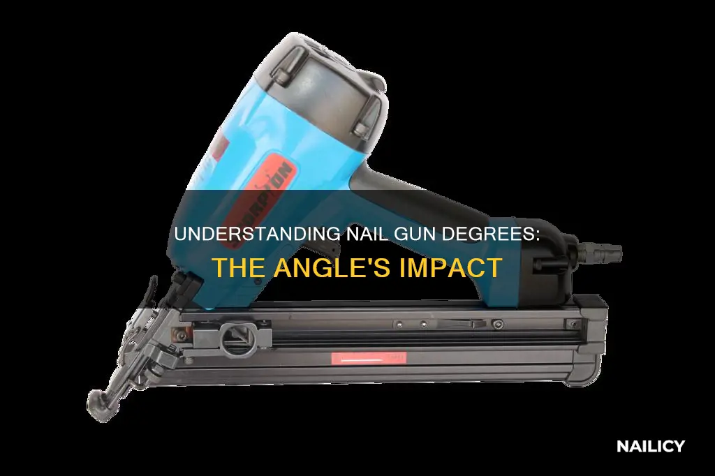 what does the degree mean on a nail gun