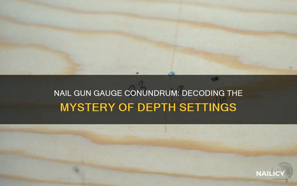 what does the gauge difference mean with nail guns