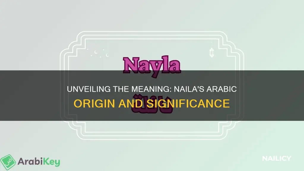 what does the name naila mean arabic