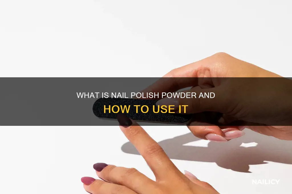what does the put on nail polish powder