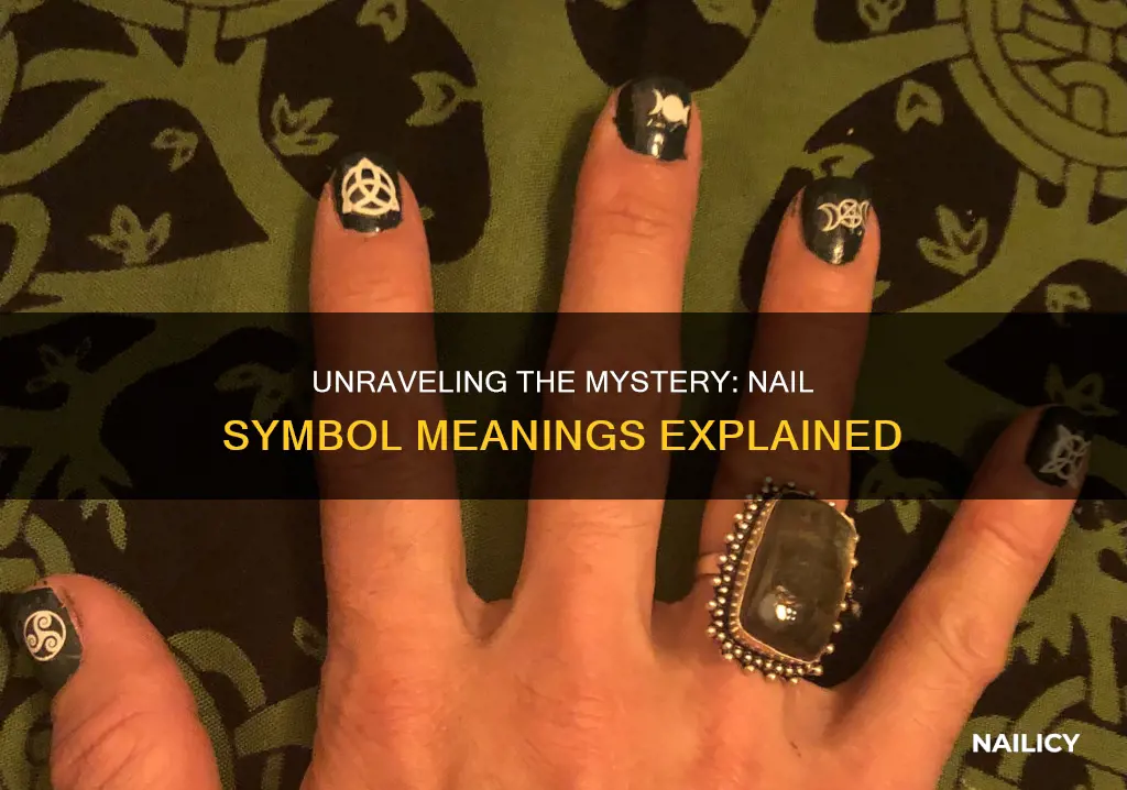 what does the symbol mean on nails