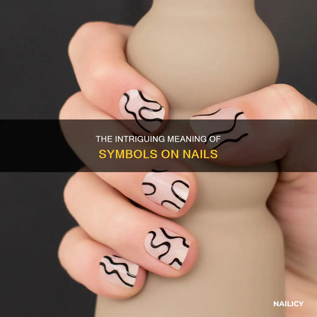what does the symbol mean on nails